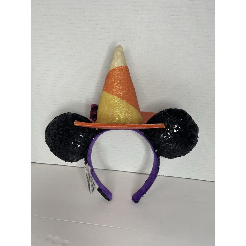 Disney Parks Candy Corn Halloween Hat Minnie Mouse Ears Headband - Picture 4 of 5